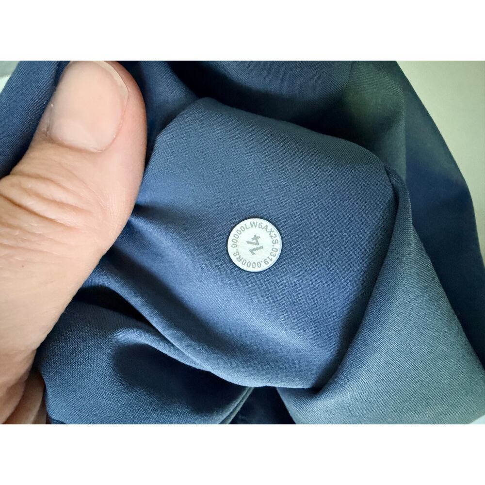Lululemon Flow In Elegance Crop Pants - Women's Blue Size 14 - Picture 7 of 10